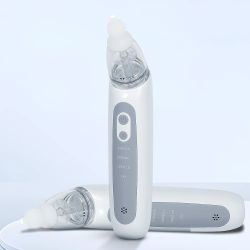 Aspirador Nasal Eléctrico para Bebés, Aspirador de Nariz Automático para Niños Pequeños con Música y 3 Puntas de Silicona