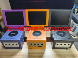 Consola de juegos recreativos Retro con impresión 3D Gamecube de 8 pulgadas, Mini Monitor de pantalla portátil con estéreo para Gamecube NGC NTSC