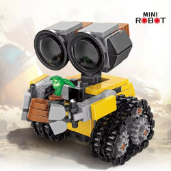 Mini Robot Espacial MOC, Bloques de Construcción, Modelo de Robot de Seguimiento, Figura de Bloques de Construcción de Película Clásica de Ciencia Ficción, Regalo para Niños