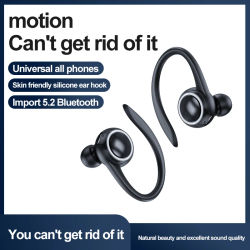 Auriculares inalámbricos T10 con Bluetooth de alta calidad para colgar en la oreja, auriculares deportivos para Fitness, auriculares internos con cancelación de ruido