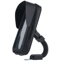 Bolsa de teléfono para motocicleta, soporte de teléfono para retrovisor de motocicleta, resistente al agua, con montaje de visera solar