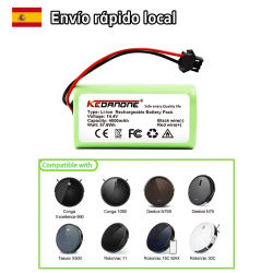 Batería de Repuesto 100% Original de 14.4V para Conga Excellent 990 1090 1790 1990 Deebot N79S N79 DN622 Robovac 11 Tesvor