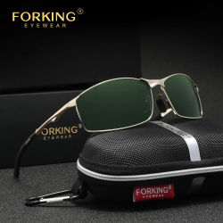 Gafas de sol polarizadas para hombre, gafas de conducción UV400 de alta calidad para mujer, gafas rectangulares para deportes al aire libre