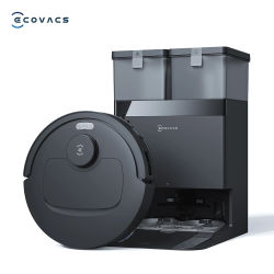 Aspiradora robótica ECOVACS DEEBOT T30e Omni con función de fregado, 25000 Pa, sistema de fregado giratorio OZMO Turbo 2.0, tecnología ZeroTangle 3.0 y estación de vaciado automático.
