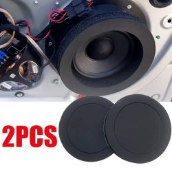 Altavoz de algodón insonorizado Universal para puerta de coche, anillo de graves de espuma, almohadilla de Woofer, accesorios de anillo de aislamiento acústico y ruido, 6,5 ", 2 uds.