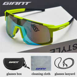 Giant 【Grado Profesional】Gafas de sol para ciclismo y pesca: protección UV, antideslumbrantes, resistentes a impactos, deportes al aire libre con estuche