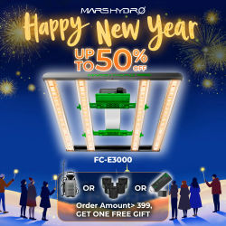 MARS HYDRO FC-E3000 Luz de cultivo LED de 300 W de espectro completo para tienda de cultivo de 3 x 3 pies, plantas de interior Veg & Bloom, iluminación de ahorro de energía