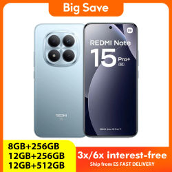 Teléfono Celular Original Xiaomi Redmi Note 15 Pro Plus 5G NFC, Batería de 6500 mAh, Carga Rápida de 100 W, Procesador Snapdragon 7s Gen 4, Cámara de 200 MP con OIS