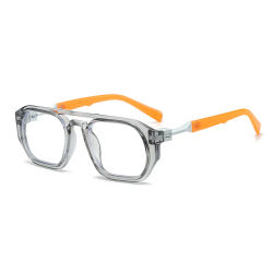 Montura de gafas cuadradas transparentes para ordenador, gafas poligonales antiluz azul para hombres y mujeres, gafas ópticas con bloqueo