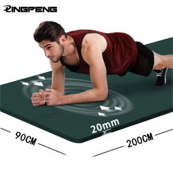Esteras gruesas de Yoga NBR, estera deportiva antideslizante, manta para ejercicio, Yoga, Pilato, gimnasia, equipo de Fitness, trabajo en el suelo