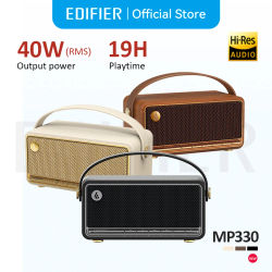 Edifier MP330 Altavoz Bluetooth portátil Bluetooth V6.0 Audio de alta resolución USB-C entradas de tarjeta TF emparejamiento estéreo 40W RMS 19H tiempo de reproducción