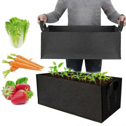 Cubo cuadrado de fieltro para cultivo, bolsa para cultivo de plantas, bolsa multifuncional para cultivo de fieltro no tejido para plantas vegetales