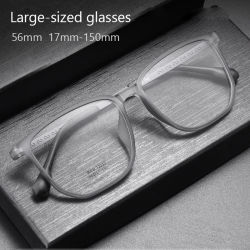 Gafas de gran tamaño para hombre, gafas poligonales de moda Retro de titanio puro TR90, gafas graduadas ópticas transparentes, montura 72030