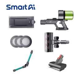 Accesorios originales para aspiradora SmartAI, batería de repuesto, filtros HEPA, tubo telescópico, cepillo