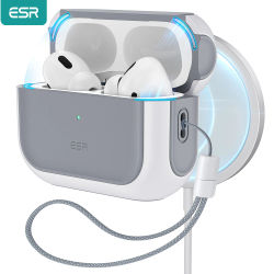 ESR para Funda AirPods Pro 2 con Cordón Compatible con Funda MagSafe Airpods Pro 2023/2022/2019 (USB-C/Cable Lightning)