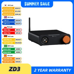 Fosi Audio ZD3 DAC de Escritorio con Bluetooth y USB, Entrada ARC, Decodificador Digital ES9039Q2M Totalmente Balanceado para Amplificador Estéreo con Control Remoto