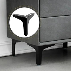 Patas Elevadoras de Metal Minimalistas Modernas | Paquete de 4 patas universales para muebles, sofá, gabinete, mesa