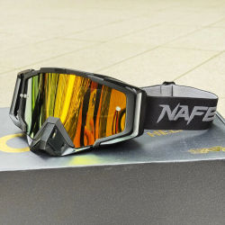 NAFEIB ATV Dirt Bike Gafas Gafas de motocicleta todoterreno MX Anti-UV Gafas a prueba de viento casco máscara Gafas para carreras de Motocross