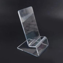 Soporte transparente acrílico para teléfono, soporte para tableta, estante, escaparate de exhibición para mostrador de ventana para iPhone Smasung, teléfono móvil Xiaomi