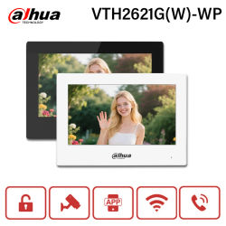 Dahua IP y Wi-Fi Monitor interior Blanco VTH2621GW-WP Negro VTH2621G-WP Videoportero Pantalla PoE de 7" Monitor de cámara IP Digital completo