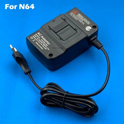 Cargador de pared de alta calidad, adaptador de corriente AC/DC, cargador de juego para consola N64, adaptador de CA, enchufe europeo/estadounidense, envío directo