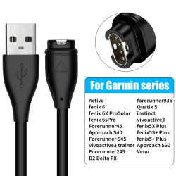 Para Garmin Fenix 8 5 5X Plus 6 6X Pro 7 cargador USB-C cargador Smartwatch Cable cargador de repuesto 3,3 pies