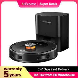 Robot Aspirador y Mopa LDS Liectroux T9, limpieza húmeda y seca smart home, con estación de autovaciado, mapas multinivel, fuerte succión 6.5KPa, carpet boost, cepillos anti-enredo, Wi-Fi Dual-Band