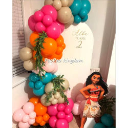 Guirnalda de Globos con Temática de la Película Moana, Arco de Globos para Decoración de Fiestas de Cumpleaños, Regalos y Artículos para Baby Shower
