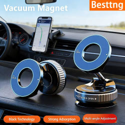Soporte Magnético para Teléfono con Succión Fuerte, Diseño Plegable 360 ° Soporte ajustable para teléfono móvil con ventosa para coche, para transmisiones en vivo, nuevo