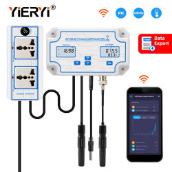 Monitor de Calidad del Agua 3 en 1 con Wifi, Medidor Digital de pH, ORP y Temperatura, Analizador de Salinidad, TDS y EC para Acuarios e Hidroponía