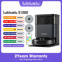 Aspiradora Robótica Inalámbrica Lubluelu S1000, 11000Pa de Succión Ajustable, 200 Minutos de Autonomía, Autocarga, Tecnología Carpet Boost para Pelo de Mascotas y Todo Tipo de Pisos