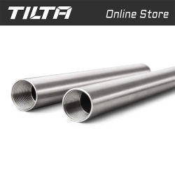 TILTA-Barra de aluminio de 15mm para estudio fotográfico, aparejo de montaje en hombro para Monitor de enfoque de seguimiento, caja mate DSLR de 100/150/200/300mm, R15-100-B