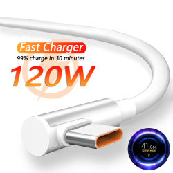 Cargador rápido de 120W para Xiaomi 14, 13, 12, 11 Pro, Ultra Lite, USB A a tipo C, Cable de carga rápida para teléfono, accesorios para Note 12