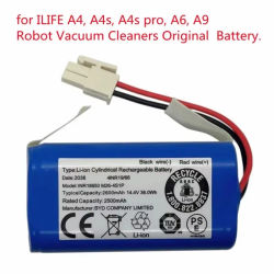 Batería de litio Original para Robot aspirador ILIFE, 14,8 V, 2600mah, Para A4, A4s, V7, A6, V7s Plus, INR18650, M26-4S1P