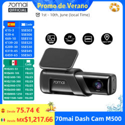 70mai Dash Cam M500 1944P 170FOV 70mai M500 coche DVR cámara de salpicadero grabadora GPS ADAS 24H Monitor de estacionamiento eMMC almacenamiento incorporado