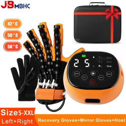 Guantes de Robot de rehabilitación calentados, herramienta de recuperación de entrenamiento con función de dedo y mano, dispositivo de entrenamiento de fisioterapia para accidente cerebrovascular de