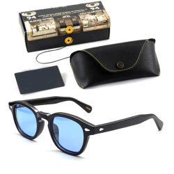 Gafas de sol Johnny Depp para hombre y mujer, gafas de sol polarizadas estilo Lemtosh, montura de acetato Vintage para hombre, gafas