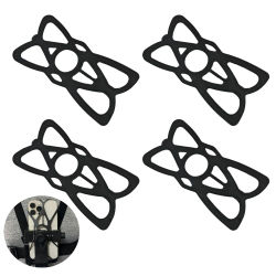 Soporte de silicona para teléfono con correa de goma, bandas de seguridad universales para motocicleta y bicicleta, accesorios de sujeción web para teléfono.