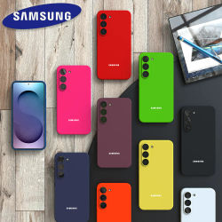 Funda para Samsung Galaxy S25 FE, Silicona Líquida Suave, S26 S25 S24 S23 S22 S21 Plus Ultra FE EDGE A17, Antigolpes, Protector Trasero para Teléfono