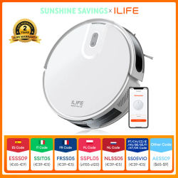 Aspiradora Robot ILIFE V20, Succión de 5000 Pa, Navegación Inteligente SOF LiDAR, Control por Aplicación, Limpieza Personalizable, Autocargable
