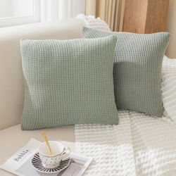 40x40 45x45 50x50 funda de almohada Jacquard de Color sólido para sofá Oficina funda de cojín de cintura decoración de funda de almohada decorativa para el hogar