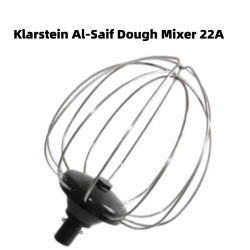 Batidor de acero inoxidable 304 (conector de plástico) para robot de cocina KLARSTEIN, repuesto para amasadora Klarstein Al-Saif 22A
