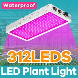 Luz LED para crecimiento de plantas, lámpara de Panel de espectro completo de 500W, 220V, lámparas de cultivo de semillas hidropónicas, tienda de campaña con invernadero, iluminación de relleno de