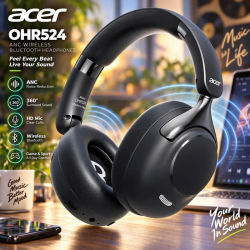 Auriculares Bluetooth inalámbricos Acer OHR524 ANC 360 ° Auriculares con sonido envolvente Auriculares deportivos para jugadores Reducción de ruido con micrófono HD