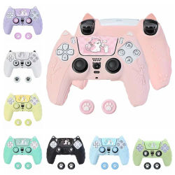 Para PlayStation 5 PS5 controlador funda protectora de goma traje de piel de silicona Extra grueso para cargador Original DualSense
