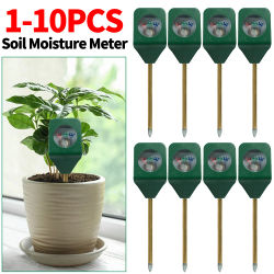 Medidor de humedad del suelo para jardín, Sensor de humedad del suelo para plantas, Detector de temperatura y humedad, herramienta analizadora de suelo en maceta, 1-10 Uds.