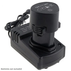 Cargador recargable de iones de litio de 12V CC EE. UU./UE, soporte de 110-240V para taladro eléctrico, soporte de cargador recargable de iones de litio de 12V CC EE. UU./UE