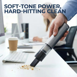 Aspiradora Inalámbrica de Mano para Auto, 11kPa de Succión Potente con Motor sin Escobillas, Ultraligera 336G, Carga Rápida USB-C, 360 ° Boquilla Giratoria, Múltiples Accesorios