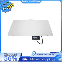 Monitor LCD de báscula Digital para animales de acero inoxidable Simple y moderno, 300kg, 6 teclas de función para mascotas, instalación Dual