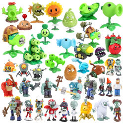 Nuevas plantas Vs Zombies juguetes guisantemo Chomper girasol Gargantuar Dr. Zomboss Yeti Zombie Vs figuras de plantas regalo de cumpleaños para niños
